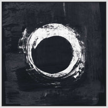 5531413_FW1 'Zen Circle I Black Crop' by artist Melissa Averinos - Wall Art Print on Textured Fine Art Canvas or Paper - Digital Giclee reproduction of art painting. Red Sky Art is India's Online Art Gallery for Home Decor - 553_54813
