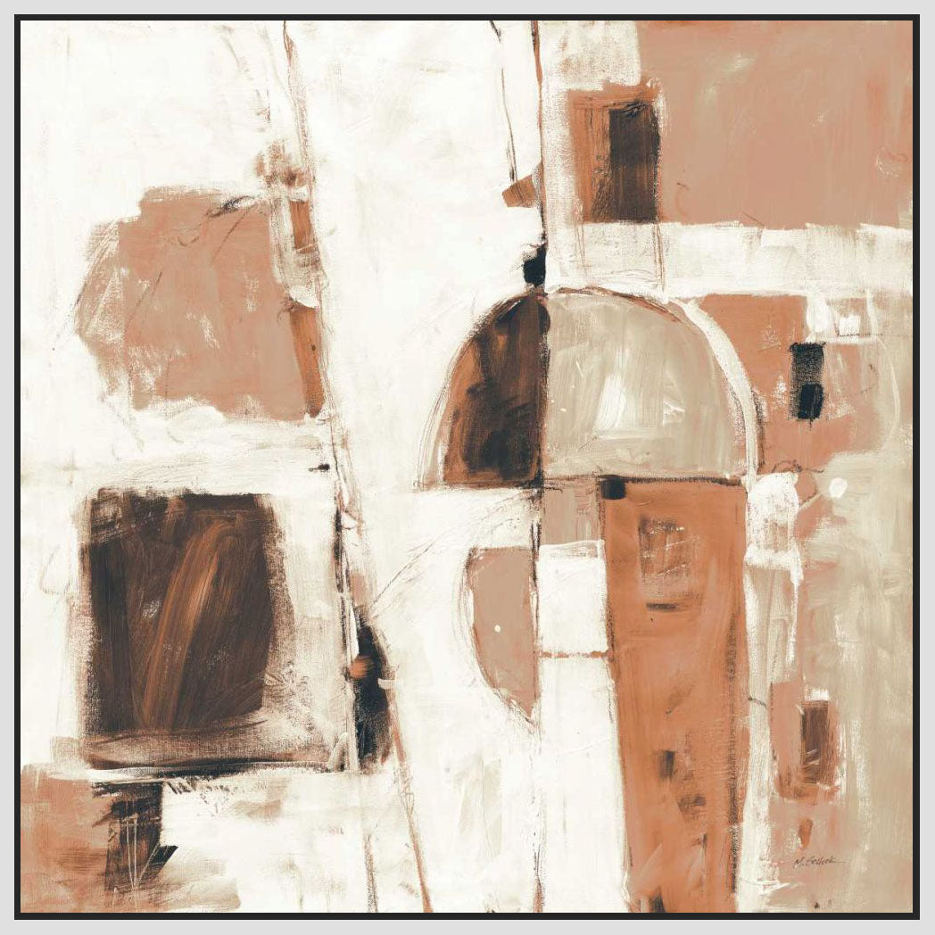 5531415_FW1 'Down to the Street Warm' by artist Mike Schick - Wall Art Print on Textured Fine Art Canvas or Paper - Digital Giclee reproduction of art painting. Red Sky Art is India's Online Art Gallery for Home Decor - 553_55379