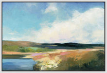 5531523_FW1 'Dawn by the Water' by artist Julia Purinton - Wall Art Print on Textured Fine Art Canvas or Paper - Digital Giclee reproduction of art painting. Red Sky Art is India's Online Art Gallery for Home Decor - 553_57175