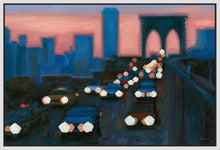 5531530_FW1 'Brooklyn Bridge Evening' by artist James Wiens - Wall Art Print on Textured Fine Art Canvas or Paper - Digital Giclee reproduction of art painting. Red Sky Art is India's Online Art Gallery for Home Decor - 553_65983