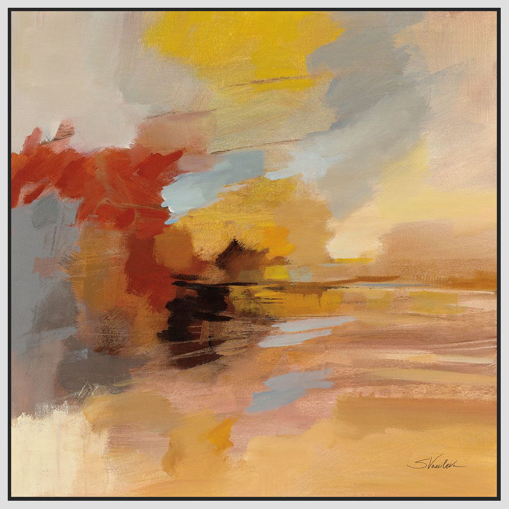 5531037_FW1 'Sandstorm' by artist Silvia Vassileva - Wall Art Print on Textured Fine Art Canvas or Paper - Digital Giclee reproduction of art painting. Red Sky Art is India's Online Art Gallery for Home Decor - 553_75991