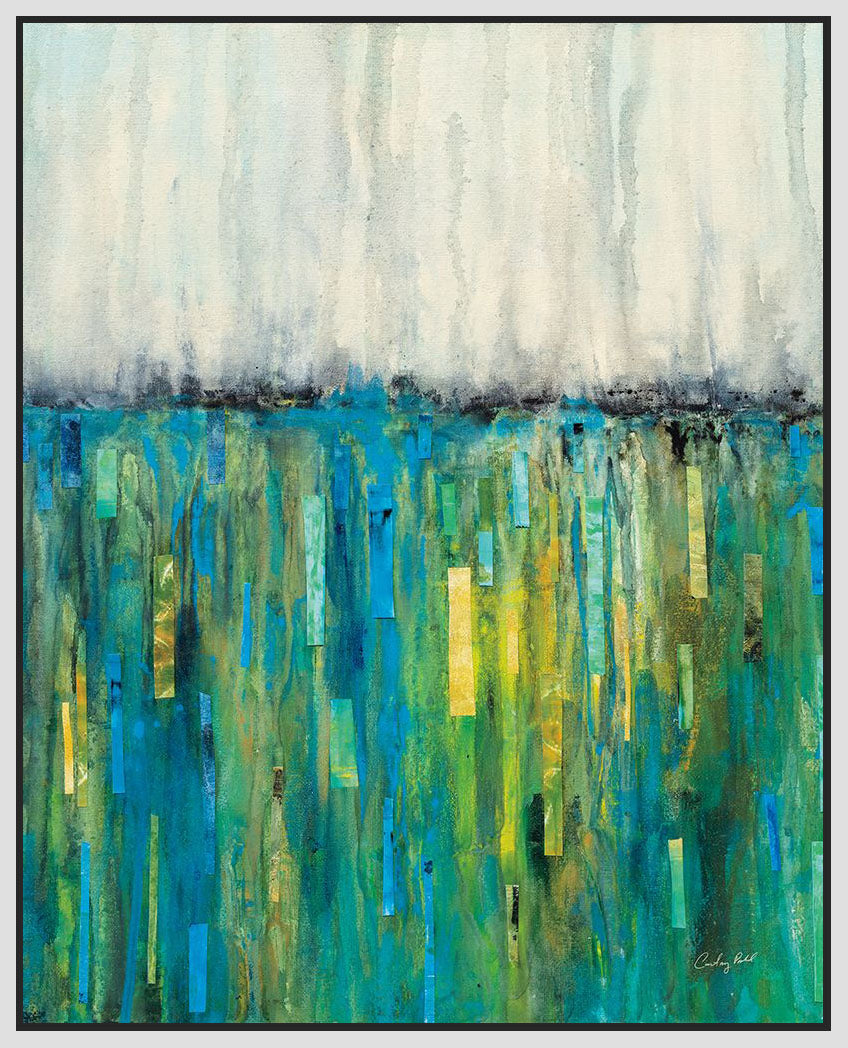 5531250_FW1 'Waterfall' by artist Courtney Prahl - Wall Art Print on Textured Fine Art Canvas or Paper - Digital Giclee reproduction of art painting. Red Sky Art is India's Online Art Gallery for Home Decor - 553_79114