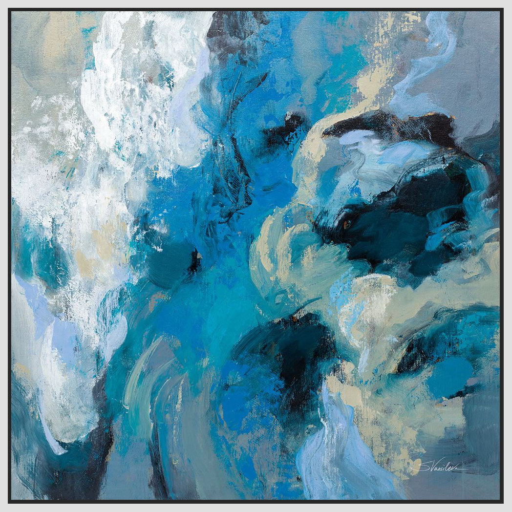 5531072_FW1 'Monsoon' by artist Silvia Vassileva - Wall Art Print on Textured Fine Art Canvas or Paper - Digital Giclee reproduction of art painting. Red Sky Art is India's Online Art Gallery for Home Decor - 553_83094