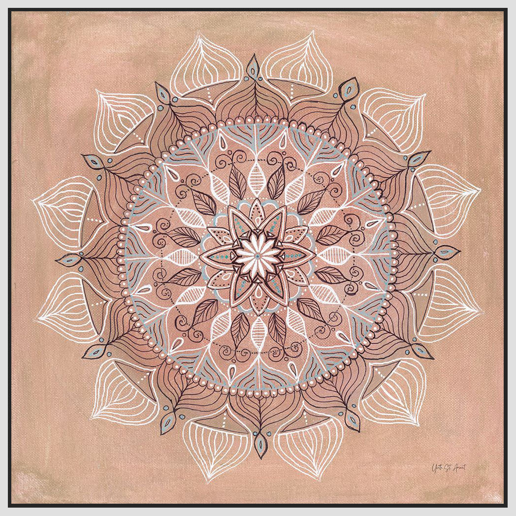 5531123_FW1 'Desert Mandala' by artist Yvette St. Amant - Wall Art Print on Textured Fine Art Canvas or Paper - Digital Giclee reproduction of art painting. Red Sky Art is India's Online Art Gallery for Home Decor - 553_90986