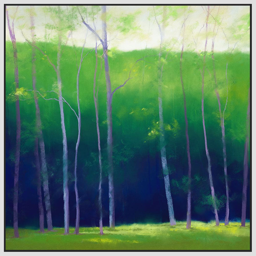 8170014_FW1 'Summer Leaves' by artist Teri Jonas - Wall Art Print on Textured Fine Art Canvas or Paper - Digital Giclee reproduction of art painting. Red Sky Art is India's Online Art Gallery for Home Decor - 817_72438