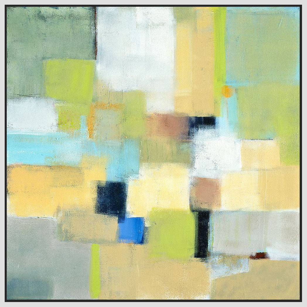 8170018_FW1 'Prussian Blue 3' by artist Ellen Hermanos - Wall Art Print on Textured Fine Art Canvas or Paper - Digital Giclee reproduction of art painting. Red Sky Art is India's Online Art Gallery for Home Decor - 817_72734