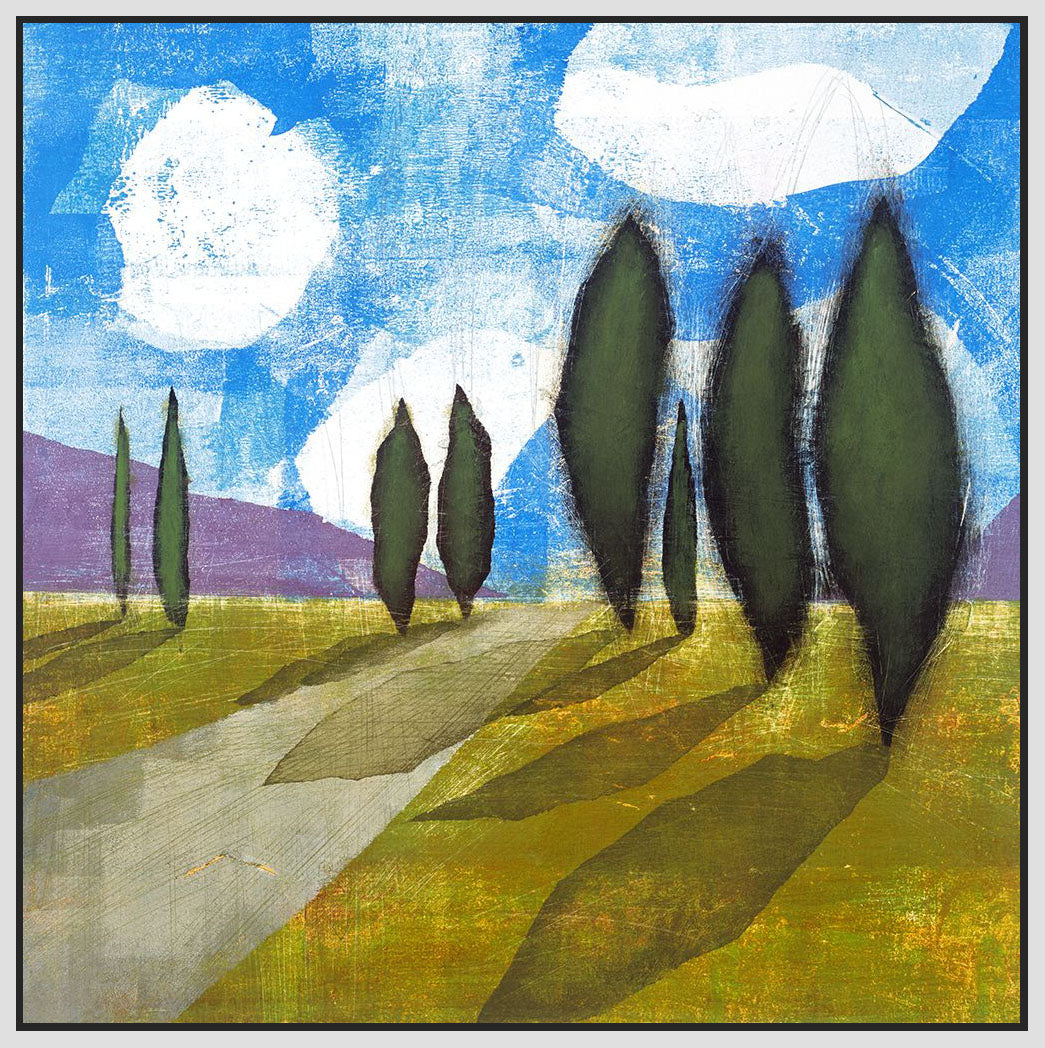 8170023_FW1 'Walkway I' by artist David Dauncey - Wall Art Print on Textured Fine Art Canvas or Paper - Digital Giclee reproduction of art painting. Red Sky Art is India's Online Art Gallery for Home Decor - 817_73071