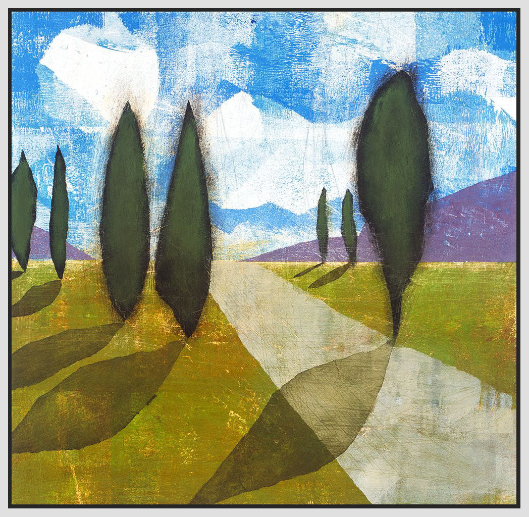 8170024_FW1 'Walkway II' by artist David Dauncey - Wall Art Print on Textured Fine Art Canvas or Paper - Digital Giclee reproduction of art painting. Red Sky Art is India's Online Art Gallery for Home Decor - 817_73072