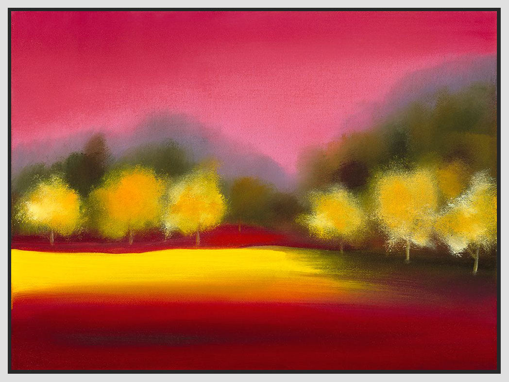 8170224_FW1 'Rapsberry Contemplation' by artist Bonita W. Goldberg - Wall Art Print on Textured Fine Art Canvas or Paper - Digital Giclee reproduction of art painting. Red Sky Art is India's Online Art Gallery for Home Decor - 817_76305