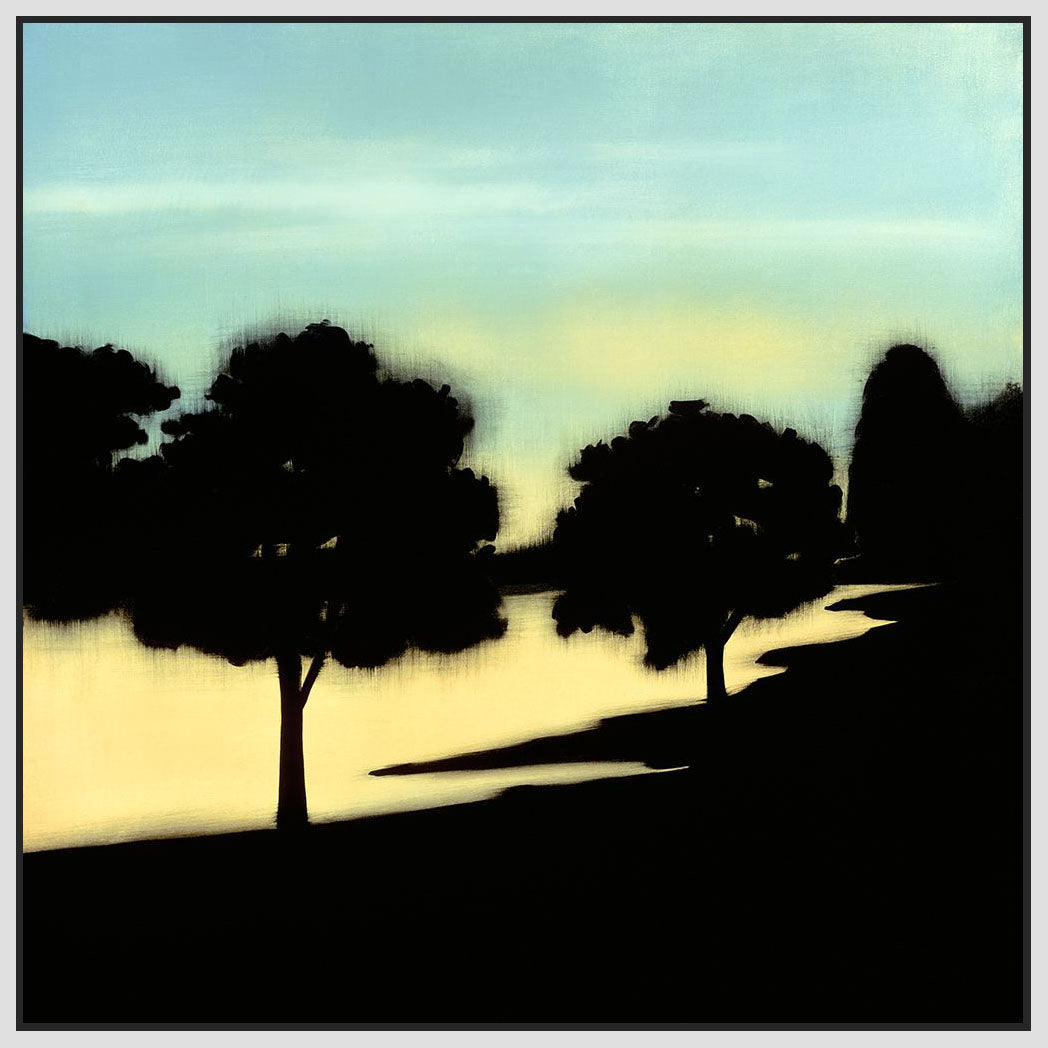 8170034_FW1 'On the Banks, Dawn' by artist Gregory Garrett - Wall Art Print on Textured Fine Art Canvas or Paper - Digital Giclee reproduction of art painting. Red Sky Art is India's Online Art Gallery for Home Decor - 817_76702