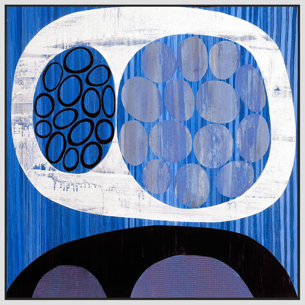 8170038_FW1 'Waterway I' by artist Mary Calkins - Wall Art Print on Textured Fine Art Canvas or Paper - Digital Giclee reproduction of art painting. Red Sky Art is India's Online Art Gallery for Home Decor - 817_76973