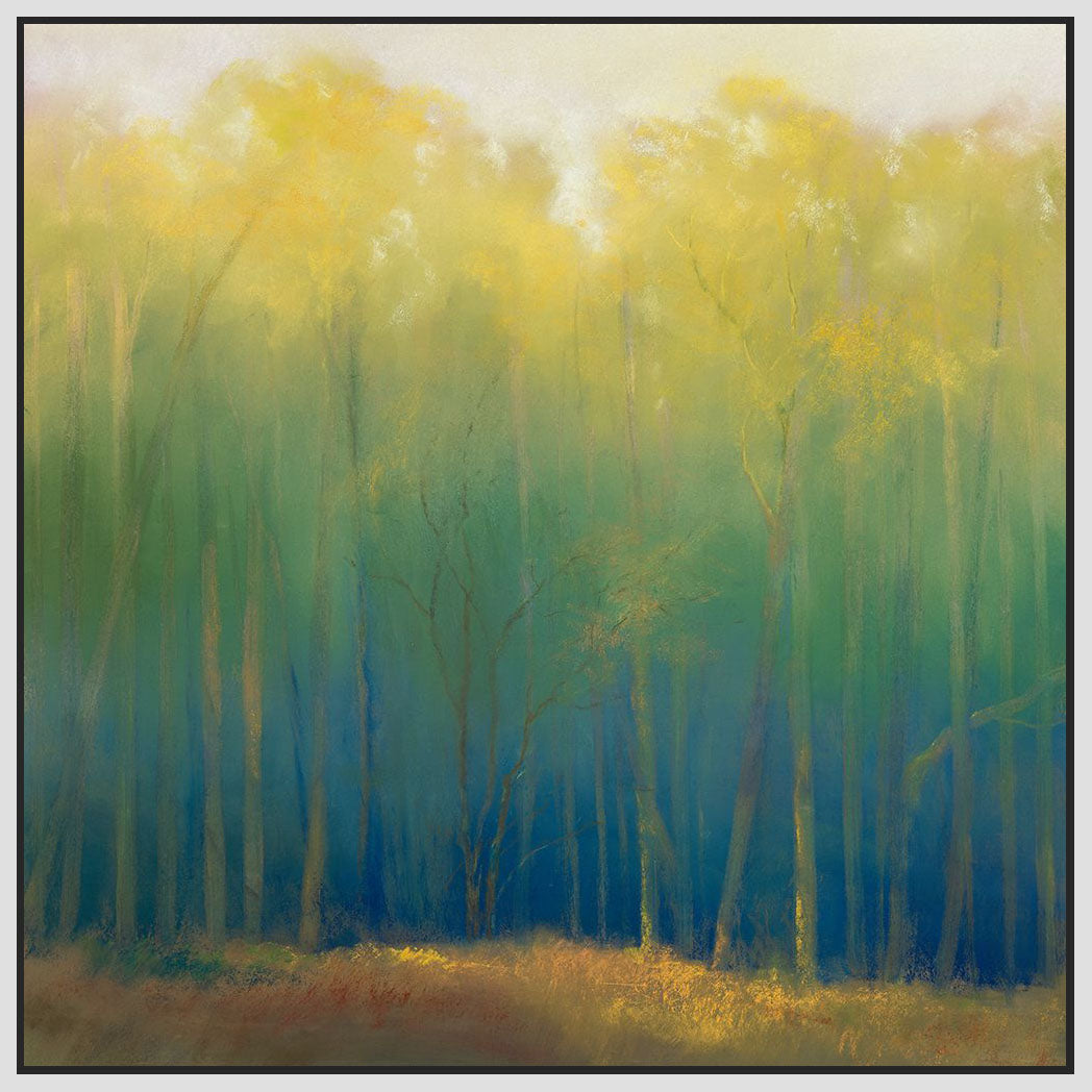 8170041_FW1 'Deep Woods in Summer' by artist Teri Jonas - Wall Art Print on Textured Fine Art Canvas or Paper - Digital Giclee reproduction of art painting. Red Sky Art is India's Online Art Gallery for Home Decor - 817_77059