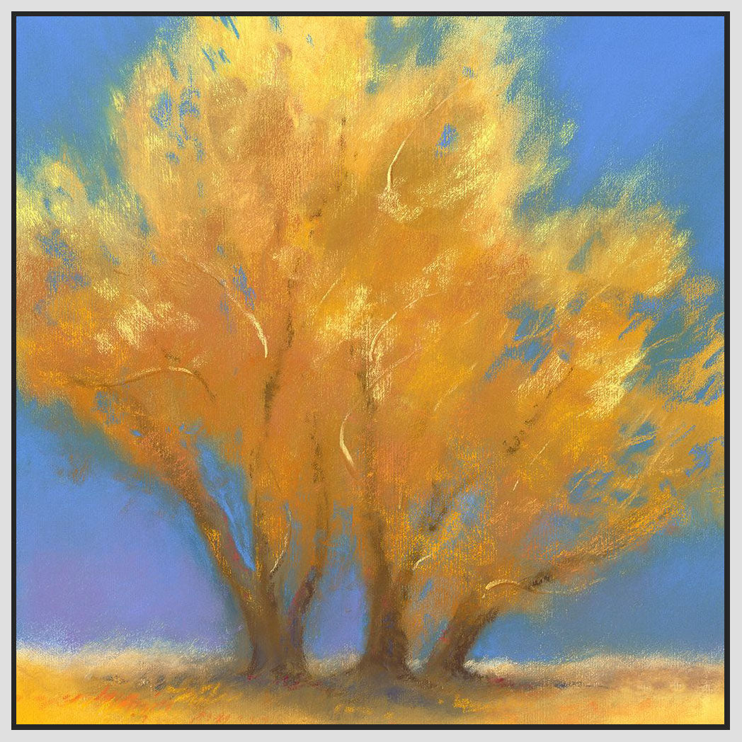 8170049_FW1 'Fall Cottonwoods' by artist Teri Jonas - Wall Art Print on Textured Fine Art Canvas or Paper - Digital Giclee reproduction of art painting. Red Sky Art is India's Online Art Gallery for Home Decor - 817_78790