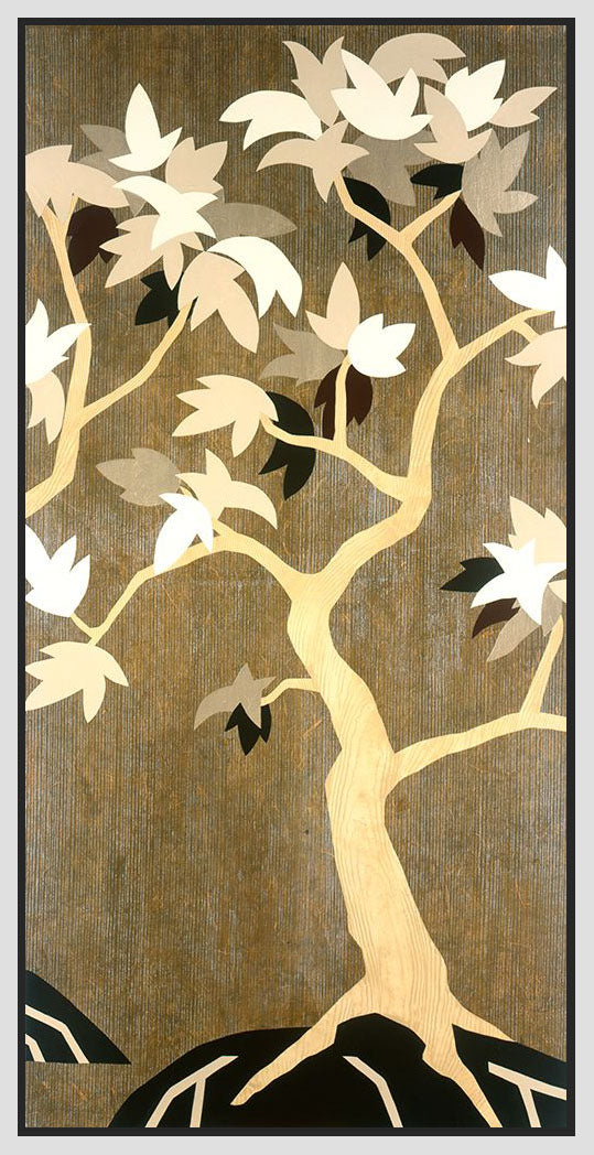 8170110_FW1 'Leaves of Fortune 2' by artist Mary Calkins - Wall Art Print on Textured Fine Art Canvas or Paper - Digital Giclee reproduction of art painting. Red Sky Art is India's Online Art Gallery for Home Decor - 817_79685