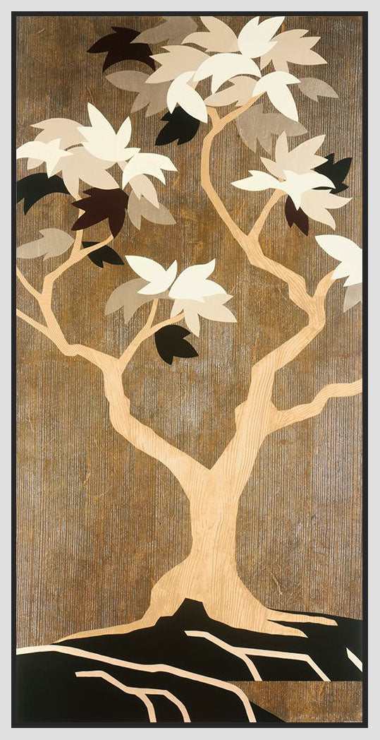 8170111_FW1 'Leaves of Fortune 1' by artist Mary Calkins - Wall Art Print on Textured Fine Art Canvas or Paper - Digital Giclee reproduction of art painting. Red Sky Art is India's Online Art Gallery for Home Decor - 817_79686