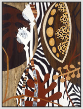 8170146_FW1 'Safari 1' by artist Mary Calkins - Wall Art Print on Textured Fine Art Canvas or Paper - Digital Giclee reproduction of art painting. Red Sky Art is India's Online Art Gallery for Home Decor - 817_80281