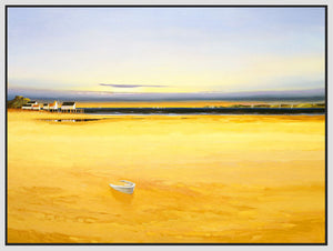 8170228_FW1 'Evening at the Beach VI' by artist Max Hayslette - Wall Art Print on Textured Fine Art Canvas or Paper - Digital Giclee reproduction of art painting. Red Sky Art is India's Online Art Gallery for Home Decor - 817_81066