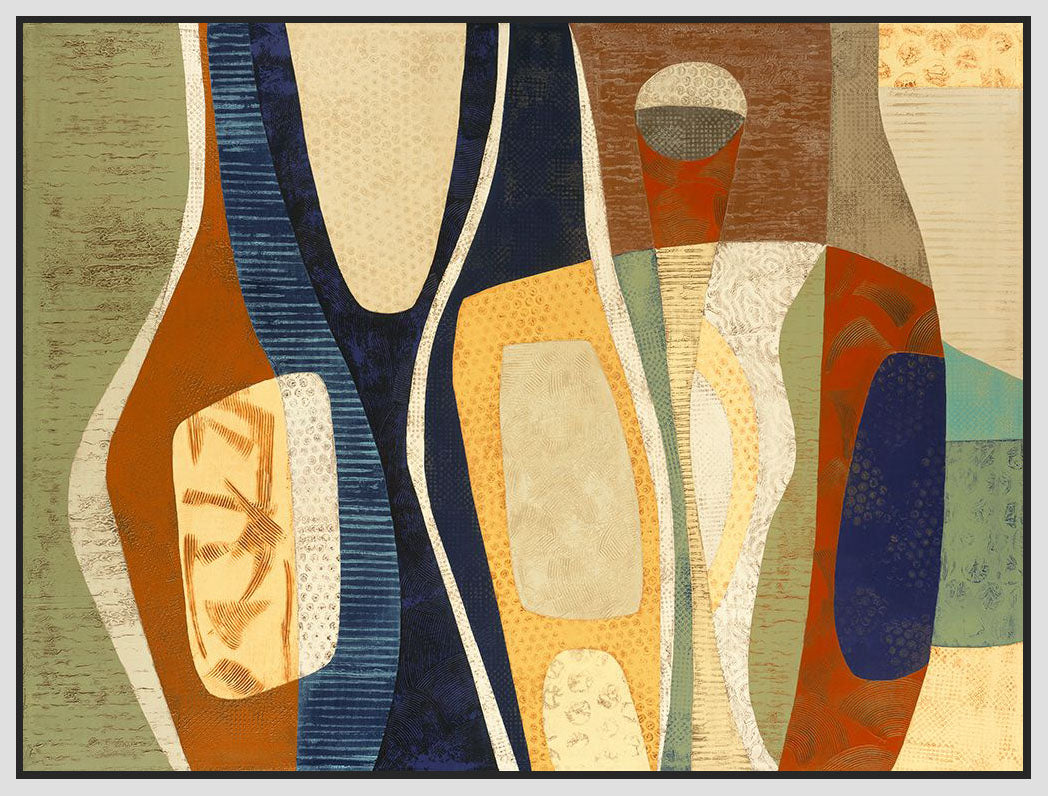 8170229_FW1 'Vessels' by artist Mary Calkins - Wall Art Print on Textured Fine Art Canvas or Paper - Digital Giclee reproduction of art painting. Red Sky Art is India's Online Art Gallery for Home Decor - 817_81089