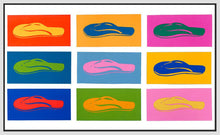 8170244_FW1 'Flip Flop Heaven' by artist Sharyn Sowell - Wall Art Print on Textured Fine Art Canvas or Paper - Digital Giclee reproduction of art painting. Red Sky Art is India's Online Art Gallery for Home Decor - 817_81153
