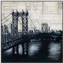 8170061_FW1 'Bridges of Old 2' by artist David Dauncey - Wall Art Print on Textured Fine Art Canvas or Paper - Digital Giclee reproduction of art painting. Red Sky Art is India's Online Art Gallery for Home Decor - 817_81250