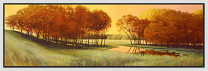 8170205_FW1 'Sundown at Maple Creek' by artist Stephen Henning - Wall Art Print on Textured Fine Art Canvas or Paper - Digital Giclee reproduction of art painting. Red Sky Art is India's Online Art Gallery for Home Decor - 817_81894