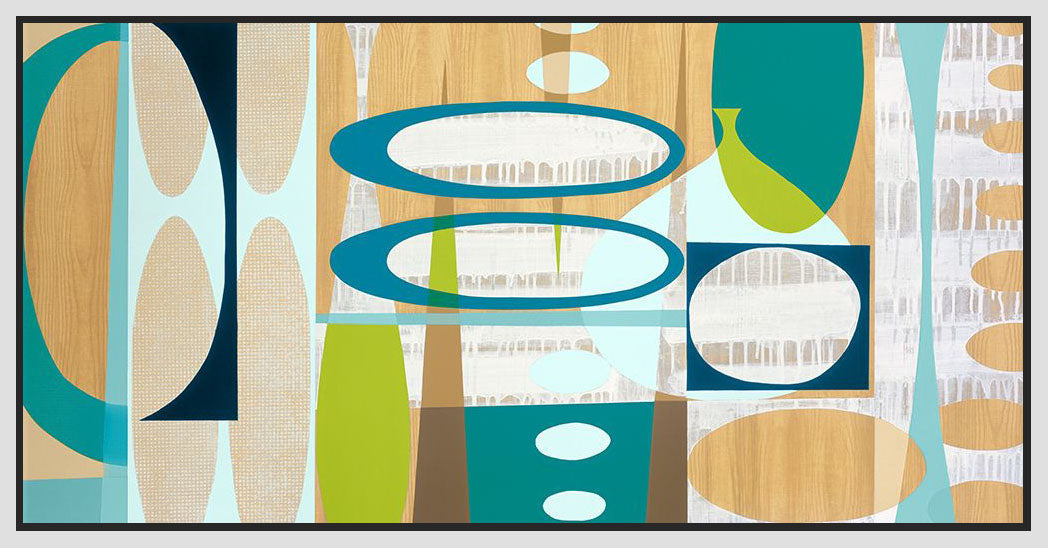 8170199_FW1 'Ocean and Sand 1' by artist Mary Calkins - Wall Art Print on Textured Fine Art Canvas or Paper - Digital Giclee reproduction of art painting. Red Sky Art is India's Online Art Gallery for Home Decor - 817_83484