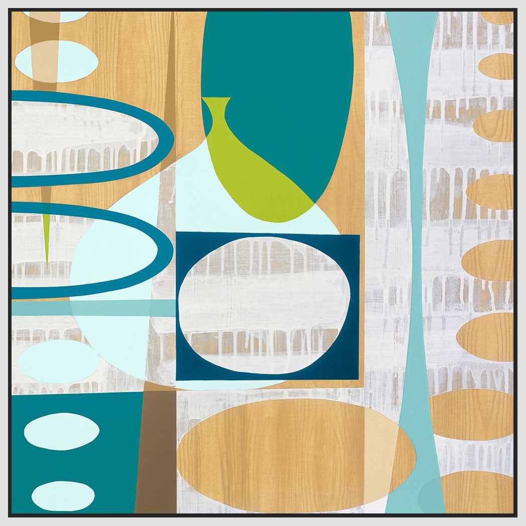 8170070_FW1 'Ocean and Sand 3' by artist Mary Calkins - Wall Art Print on Textured Fine Art Canvas or Paper - Digital Giclee reproduction of art painting. Red Sky Art is India's Online Art Gallery for Home Decor - 817_83486