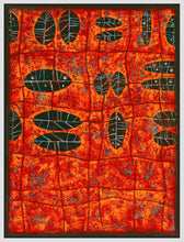 8170156_FW1 'Patterns Cinnabar' by artist Debbie Angell - Wall Art Print on Textured Fine Art Canvas or Paper - Digital Giclee reproduction of art painting. Red Sky Art is India's Online Art Gallery for Home Decor - 817_87335