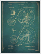 8170162_FW1 'Bicycle Patent 3 Blue' by artist GI ArtLab - Wall Art Print on Textured Fine Art Canvas or Paper - Digital Giclee reproduction of art painting. Red Sky Art is India's Online Art Gallery for Home Decor - 817_88567