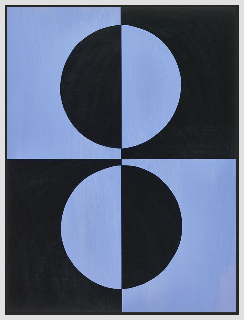 8170178_FW1 'Azul Moderne 3' by artist Ben Gordon - Wall Art Print on Textured Fine Art Canvas or Paper - Digital Giclee reproduction of art painting. Red Sky Art is India's Online Art Gallery for Home Decor - 817_99109