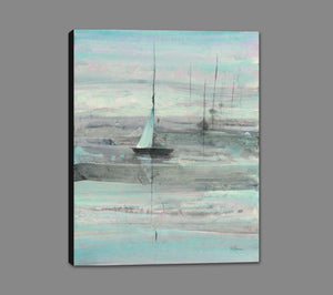 5531489_GS1 'Ice Sailing' by artist Albena Hristova - Wall Art Print on Textured Fine Art Canvas or Paper - Digital Giclee reproduction of art painting. Red Sky Art is India's Online Art Gallery for Home Decor - 553_38923