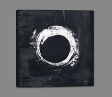 5531413_GS1 'Zen Circle I Black Crop' by artist Melissa Averinos - Wall Art Print on Textured Fine Art Canvas or Paper - Digital Giclee reproduction of art painting. Red Sky Art is India's Online Art Gallery for Home Decor - 553_54813