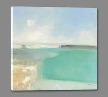 5531419_GS1 'Summer Coastline' by artist Julia Purinton - Wall Art Print on Textured Fine Art Canvas or Paper - Digital Giclee reproduction of art painting. Red Sky Art is India's Online Art Gallery for Home Decor - 553_56320