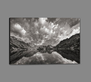 5531291_GS1 'Sawtooth Lake Reflection I' by artist Alan Majchrowicz - Wall Art Print on Textured Fine Art Canvas or Paper - Digital Giclee reproduction of art painting. Red Sky Art is India's Online Art Gallery for Home Decor - 553_64553