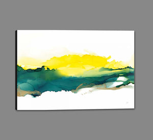 5531529_GS1 'Sunrise' by artist Chris Paschke - Wall Art Print on Textured Fine Art Canvas or Paper - Digital Giclee reproduction of art painting. Red Sky Art is India's Online Art Gallery for Home Decor - 553_65430