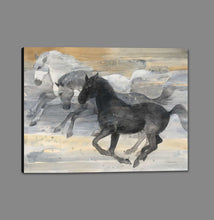 5531540_GS1 'Prancing Trio' by artist Albena Hristova - Wall Art Print on Textured Fine Art Canvas or Paper - Digital Giclee reproduction of art painting. Red Sky Art is India's Online Art Gallery for Home Decor - 553_67724