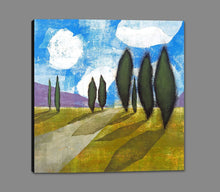 8170023_GS1 'Walkway I' by artist David Dauncey - Wall Art Print on Textured Fine Art Canvas or Paper - Digital Giclee reproduction of art painting. Red Sky Art is India's Online Art Gallery for Home Decor - 817_73071