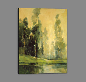8170138_GS1 'Misty Reflections' by artist Ted Goerschner - Wall Art Print on Textured Fine Art Canvas or Paper - Digital Giclee reproduction of art painting. Red Sky Art is India's Online Art Gallery for Home Decor - 817_76649