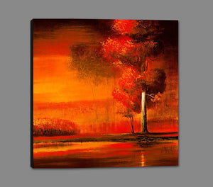 8170040_GS1 'Dreamscape V' by artist Gregory Garrett - Wall Art Print on Textured Fine Art Canvas or Paper - Digital Giclee reproduction of art painting. Red Sky Art is India's Online Art Gallery for Home Decor - 817_77000