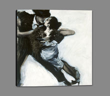 8170060_GS1 'The Embrace' by artist Marysia Burr - Wall Art Print on Textured Fine Art Canvas or Paper - Digital Giclee reproduction of art painting. Red Sky Art is India's Online Art Gallery for Home Decor - 817_81054