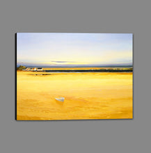 8170228_GS1 'Evening at the Beach VI' by artist Max Hayslette - Wall Art Print on Textured Fine Art Canvas or Paper - Digital Giclee reproduction of art painting. Red Sky Art is India's Online Art Gallery for Home Decor - 817_81066