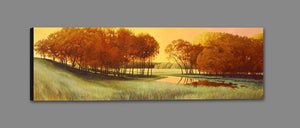 8170205_GS1 'Sundown at Maple Creek' by artist Stephen Henning - Wall Art Print on Textured Fine Art Canvas or Paper - Digital Giclee reproduction of art painting. Red Sky Art is India's Online Art Gallery for Home Decor - 817_81894