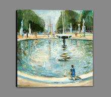 8170076_GS1 'Parisian Afternoon II' by artist Marysia Burr - Wall Art Print on Textured Fine Art Canvas or Paper - Digital Giclee reproduction of art painting. Red Sky Art is India's Online Art Gallery for Home Decor - 817_86290