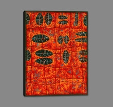 8170156_GS1 'Patterns Cinnabar' by artist Debbie Angell - Wall Art Print on Textured Fine Art Canvas or Paper - Digital Giclee reproduction of art painting. Red Sky Art is India's Online Art Gallery for Home Decor - 817_87335