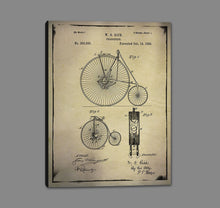 8170159_GS1 'Bicycle Patent 1 Buff' by artist GI ArtLab - Wall Art Print on Textured Fine Art Canvas or Paper - Digital Giclee reproduction of art painting. Red Sky Art is India's Online Art Gallery for Home Decor - 817_88564