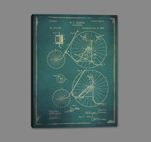 8170162_GS1 'Bicycle Patent 3 Blue' by artist GI ArtLab - Wall Art Print on Textured Fine Art Canvas or Paper - Digital Giclee reproduction of art painting. Red Sky Art is India's Online Art Gallery for Home Decor - 817_88567