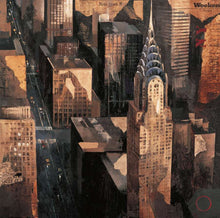 222242_C1 'Chrysler Building View' by artist Marti Bofarull - Wall Art Print on Textured Fine Art Canvas or Paper - Digital Giclee reproduction of art painting. Red Sky Art is India's Online Art Gallery for Home Decor - 111_BMP318