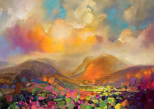 45115_C1 - titled 'Nevis Range Colour' by artist Scott Naismith - Wall Art Print on Textured Fine Art Canvas or Paper - Digital Giclee reproduction of art painting. Red Sky Art is India's Online Art Gallery for Home Decor - 55_WDC96317