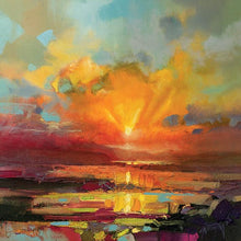 45140_C1 - titled 'Optimism Sunrise Study' by artist Scott Naismith - Wall Art Print on Textured Fine Art Canvas or Paper - Digital Giclee reproduction of art painting. Red Sky Art is India's Online Art Gallery for Home Decor - 55_WDC98173