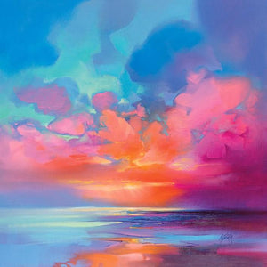 45183_C1 - titled 'Creation of Blue 2' by artist Scott Naismith - Wall Art Print on Textured Fine Art Canvas or Paper - Digital Giclee reproduction of art painting. Red Sky Art is India's Online Art Gallery for Home Decor - 55_WDC98358